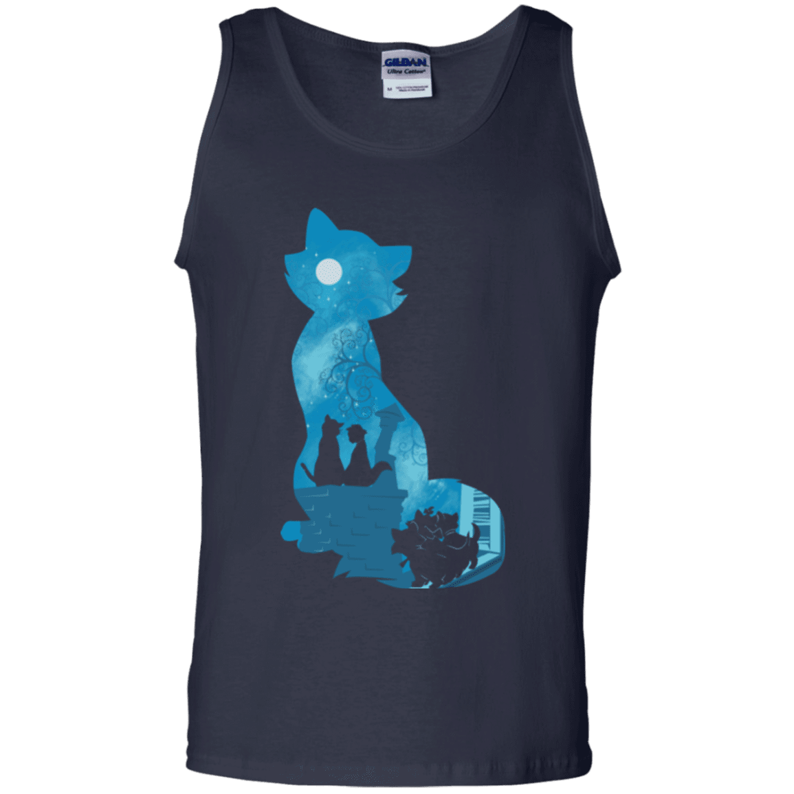 T-Shirts Navy / S Aristo Portrait Men's Tank Top