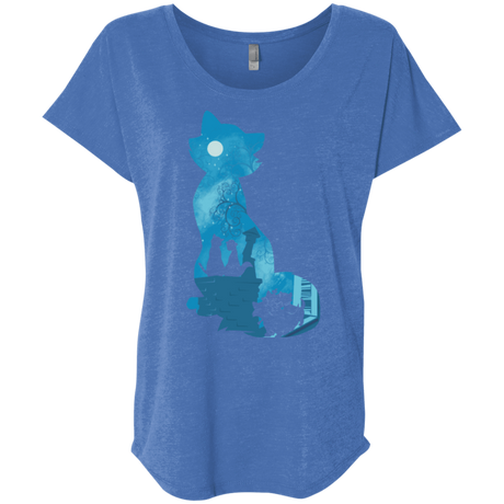 T-Shirts Vintage Royal / X-Small Aristo Portrait Triblend Dolman Sleeve