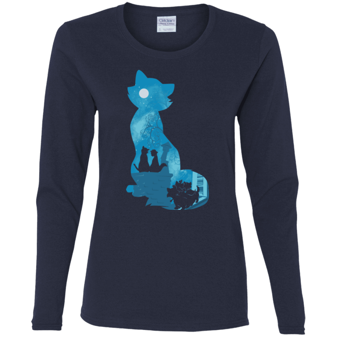 T-Shirts Navy / S Aristo Portrait Women's Long Sleeve T-Shirt