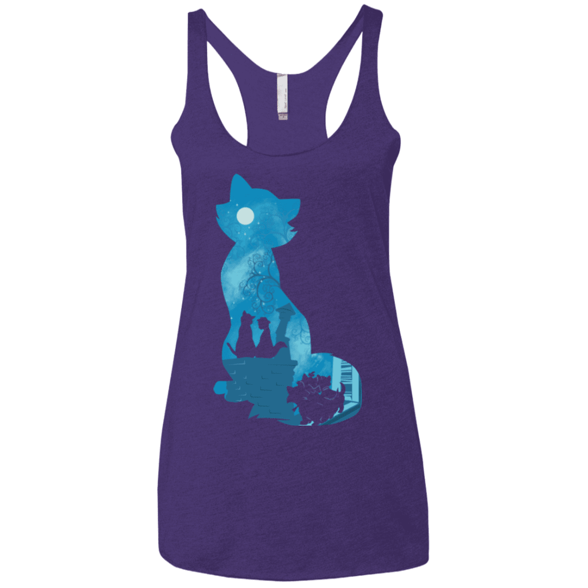 T-Shirts Purple Rush / X-Small Aristo Portrait Women's Triblend Racerback Tank