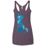 T-Shirts Vintage Purple / X-Small Aristo Portrait Women's Triblend Racerback Tank