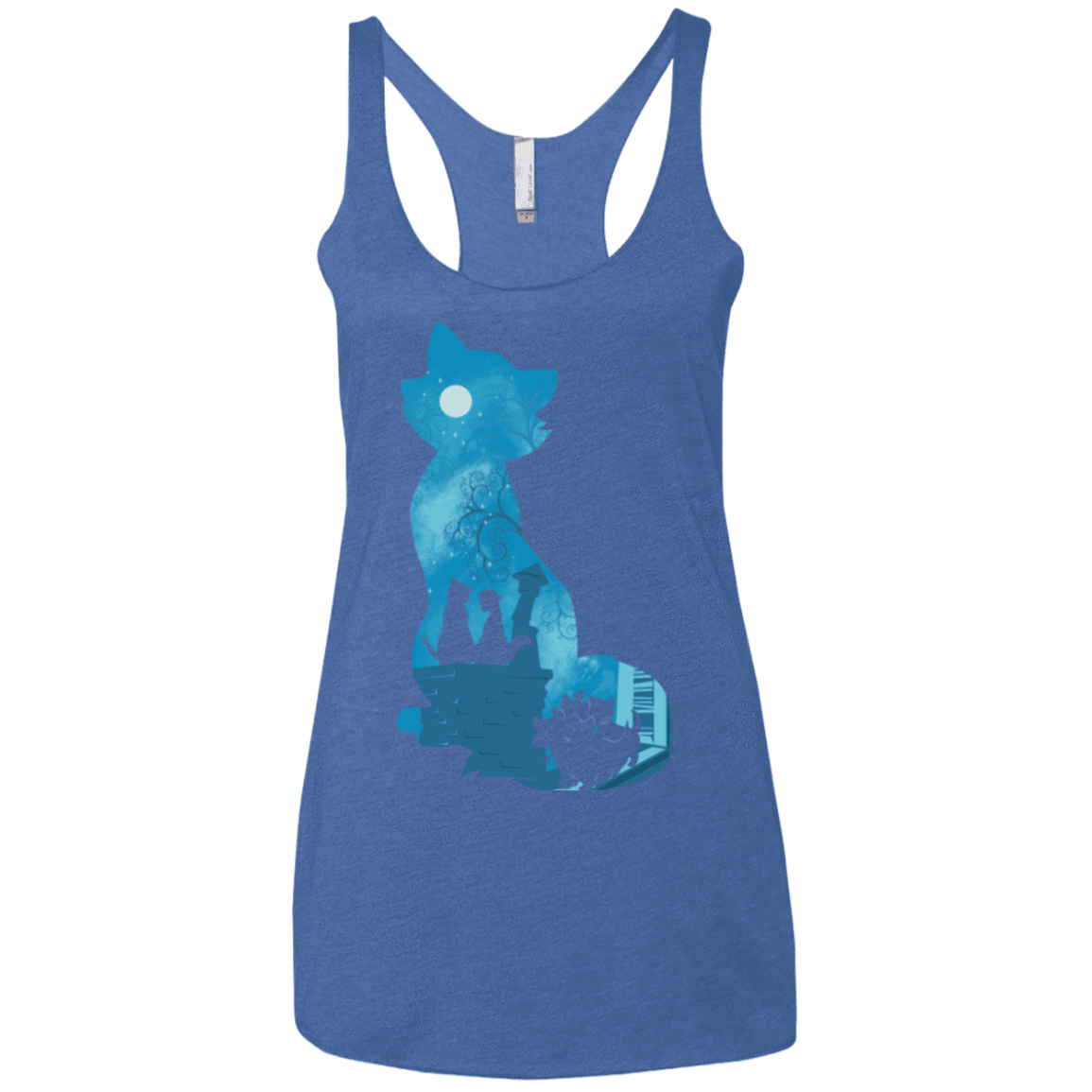 T-Shirts Vintage Royal / X-Small Aristo Portrait Women's Triblend Racerback Tank