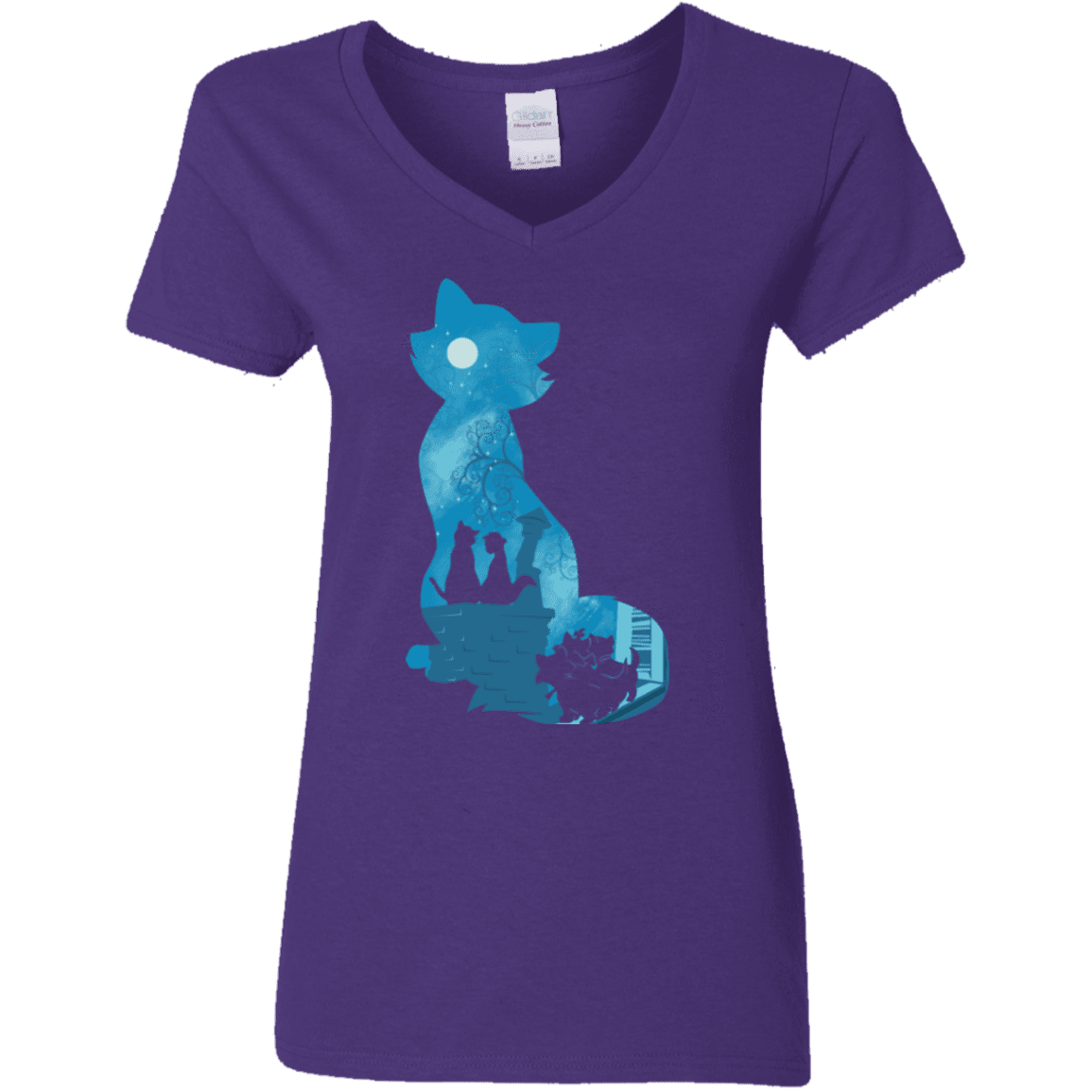 T-Shirts Purple / S Aristo Portrait Women's V-Neck T-Shirt