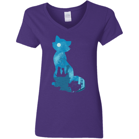 T-Shirts Purple / S Aristo Portrait Women's V-Neck T-Shirt