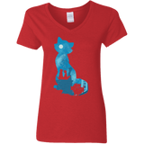 T-Shirts Red / S Aristo Portrait Women's V-Neck T-Shirt