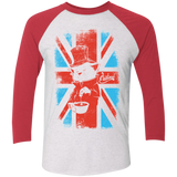T-Shirts Heather White/Vintage Red / X-Small Aristocat Triblend 3/4 Sleeve