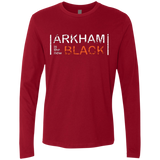T-Shirts Cardinal / Small Arkham Black Men's Premium Long Sleeve