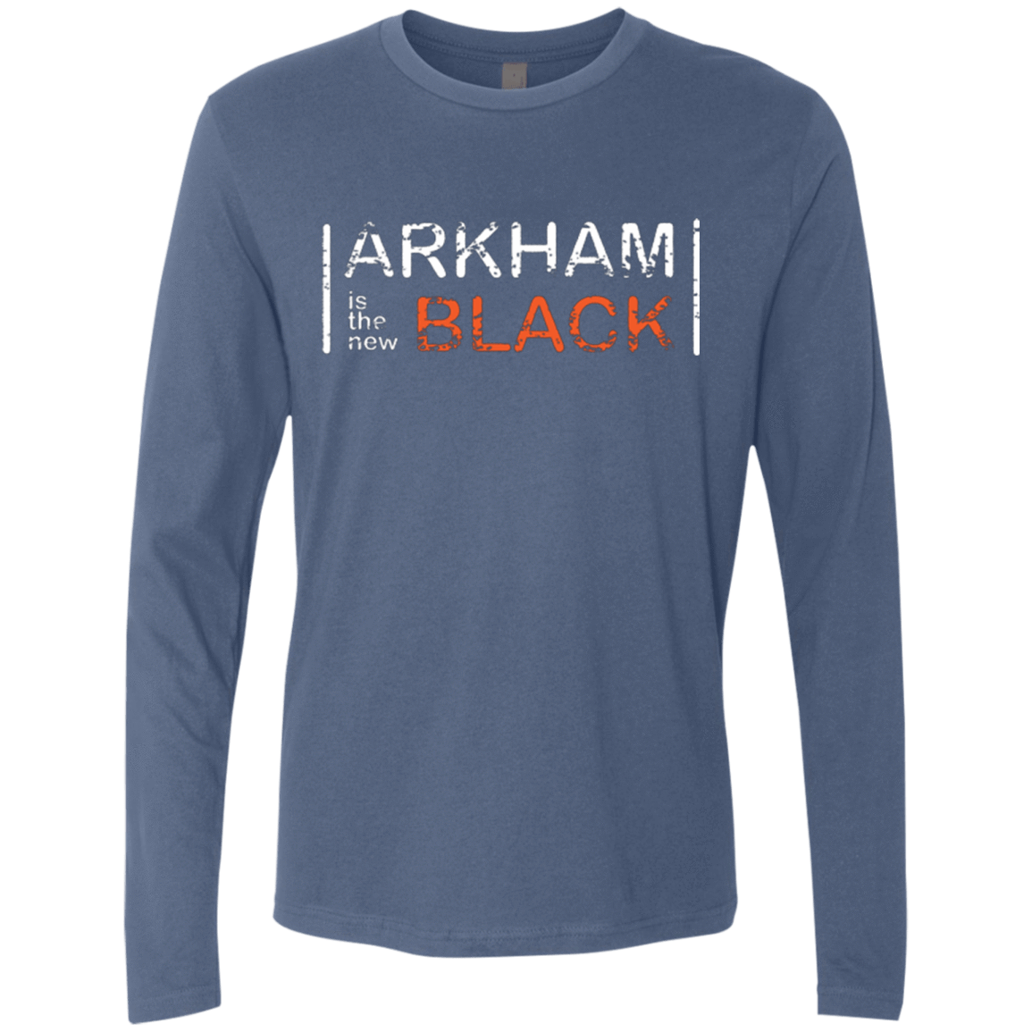 T-Shirts Indigo / Small Arkham Black Men's Premium Long Sleeve