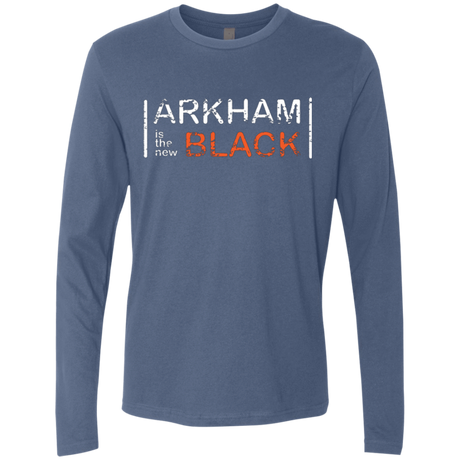T-Shirts Indigo / Small Arkham Black Men's Premium Long Sleeve