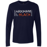T-Shirts Midnight Navy / Small Arkham Black Men's Premium Long Sleeve