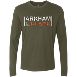 T-Shirts Military Green / Small Arkham Black Men's Premium Long Sleeve