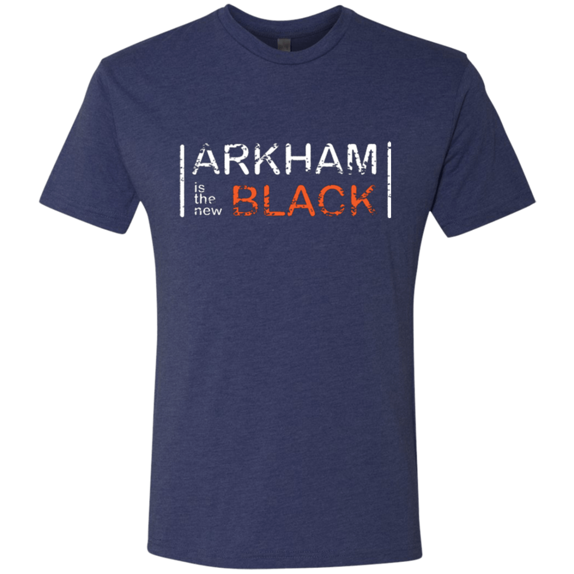 T-Shirts Vintage Navy / Small Arkham Black Men's Triblend T-Shirt