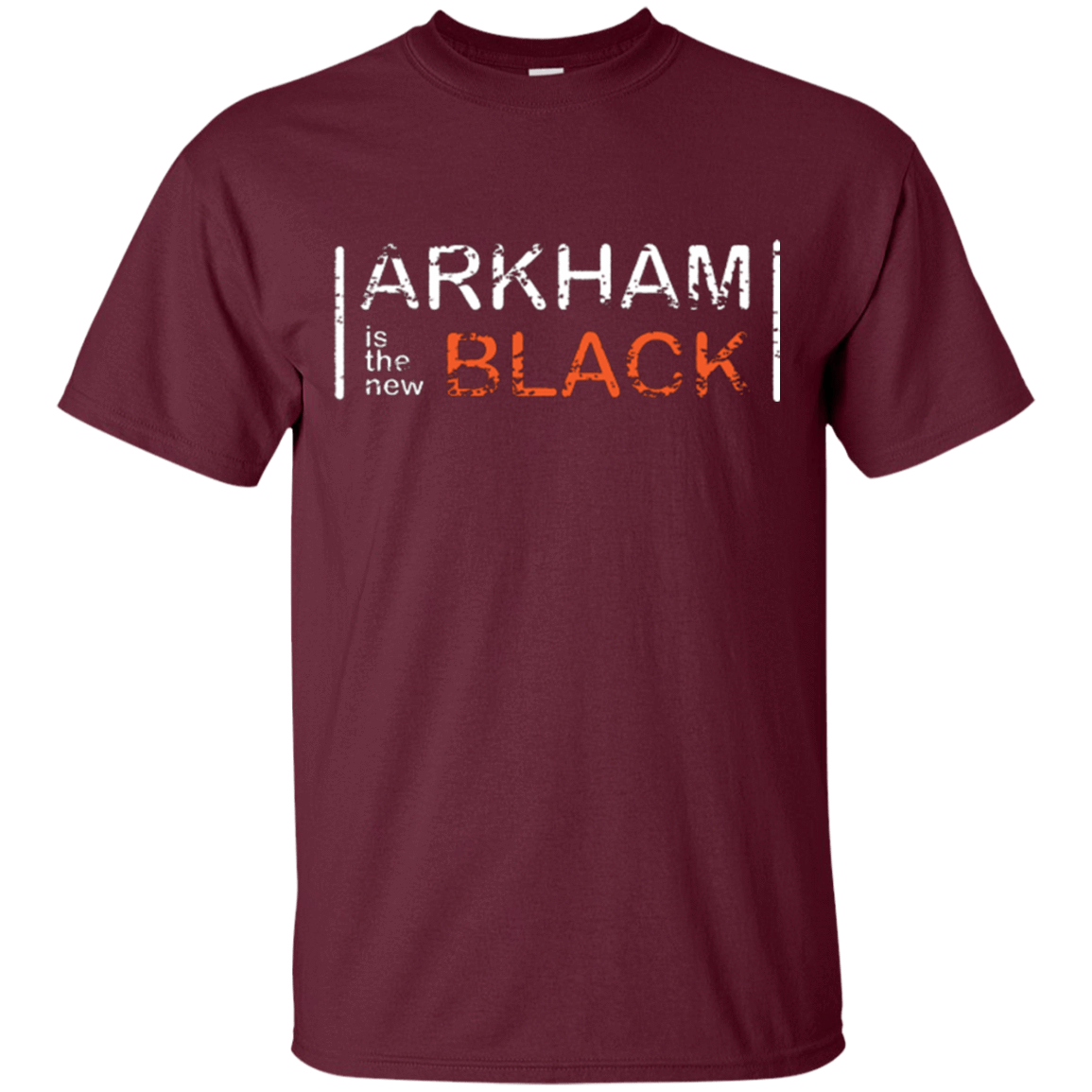 T-Shirts Maroon / Small Arkham Black T-Shirt