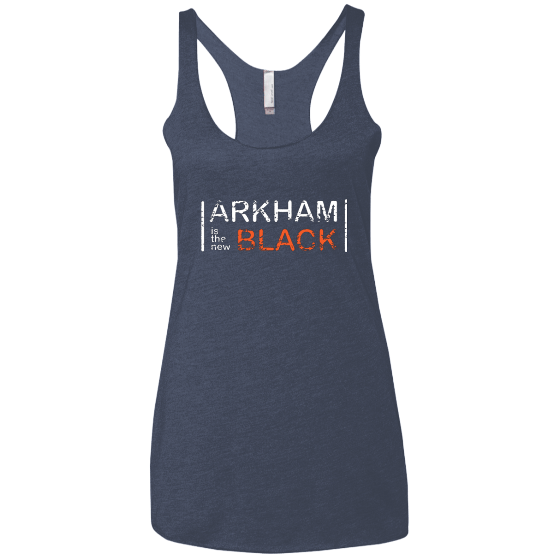T-Shirts Vintage Navy / X-Small Arkham Black Women's Triblend Racerback Tank