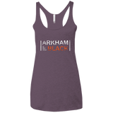 T-Shirts Vintage Purple / X-Small Arkham Black Women's Triblend Racerback Tank