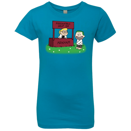 T-Shirts Turquoise / YXS Arkham Help Girls Premium T-Shirt