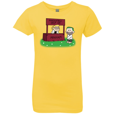 T-Shirts Vibrant Yellow / YXS Arkham Help Girls Premium T-Shirt