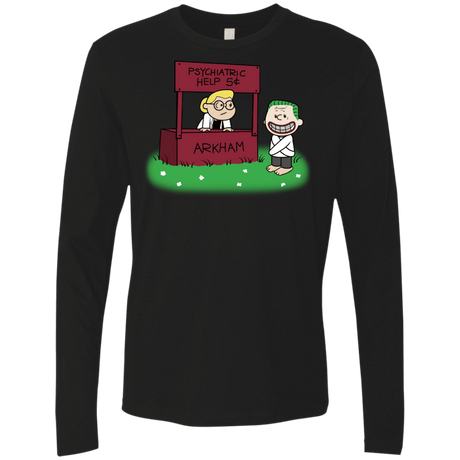 T-Shirts Black / Small Arkham Help Men's Premium Long Sleeve