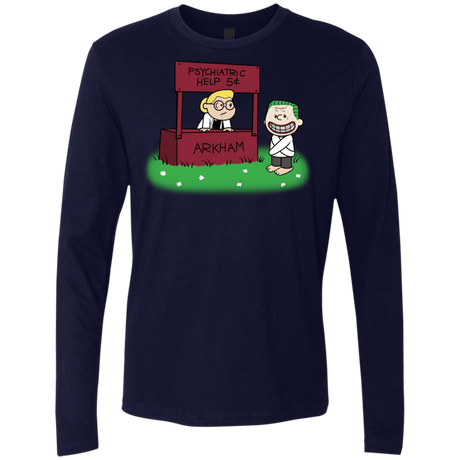 T-Shirts Midnight Navy / Small Arkham Help Men's Premium Long Sleeve