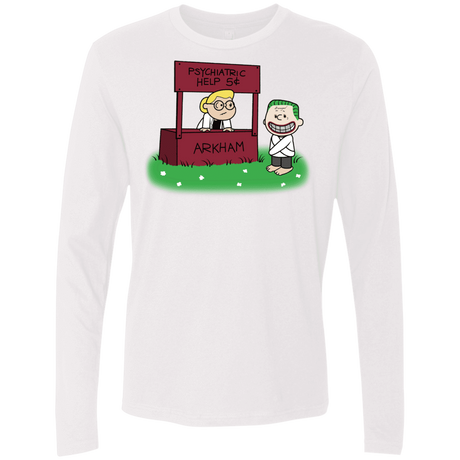 T-Shirts White / Small Arkham Help Men's Premium Long Sleeve