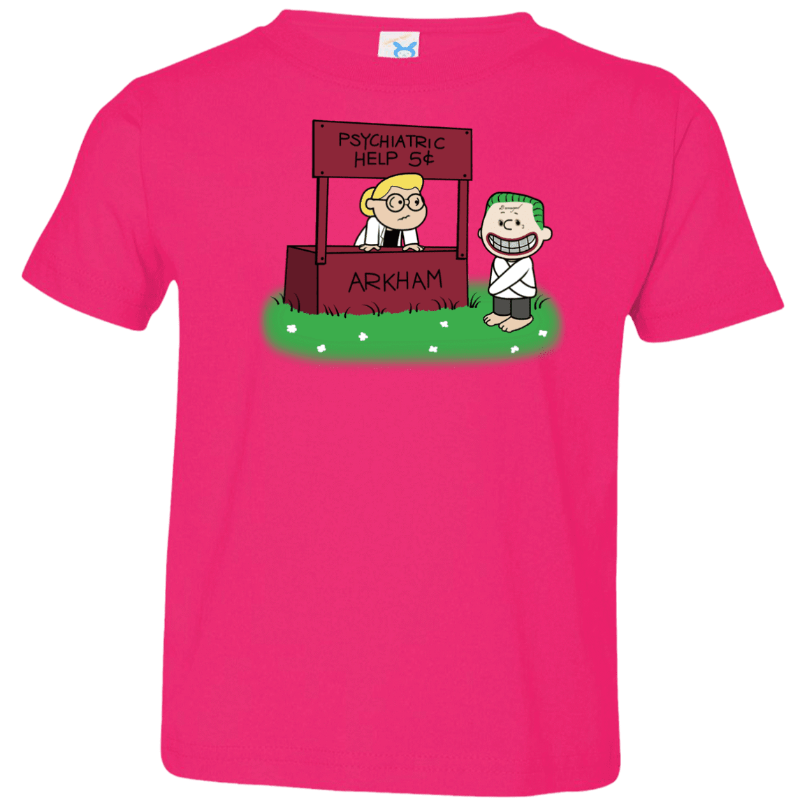 T-Shirts Hot Pink / 2T Arkham Help Toddler Premium T-Shirt