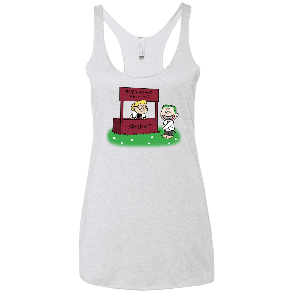 Arkham Help Women's Triblend Racerback Tank