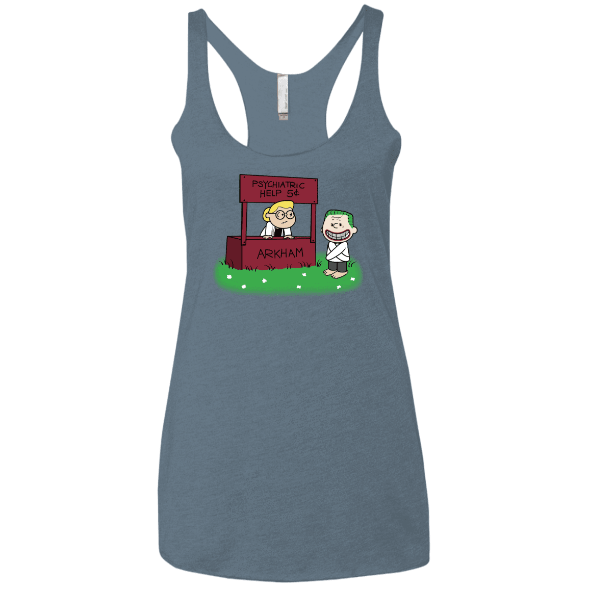 Arkham Help Women's Triblend Racerback Tank