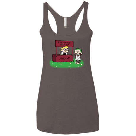 T-Shirts Macchiato / X-Small Arkham Help Women's Triblend Racerback Tank