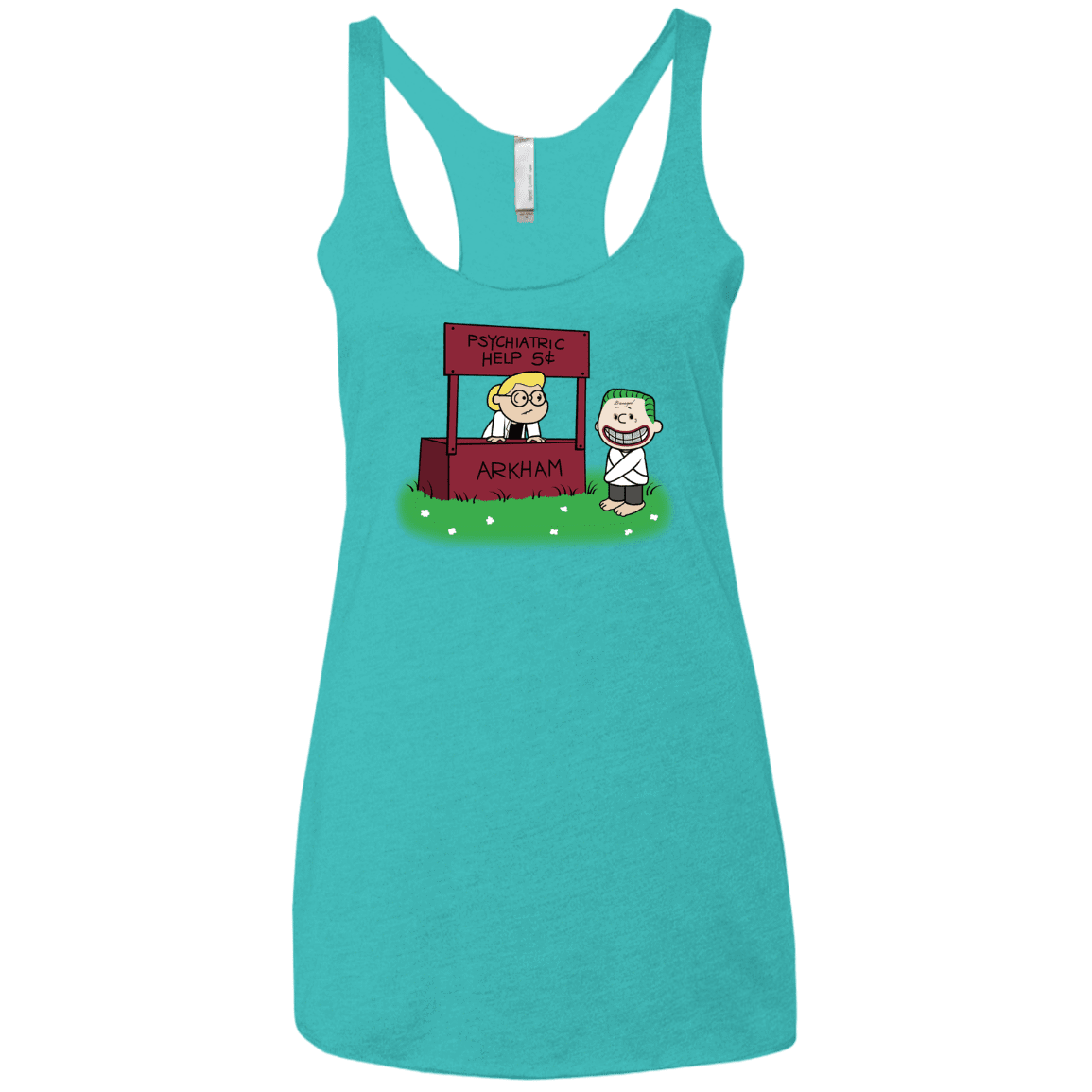 Arkham Help Women's Triblend Racerback Tank