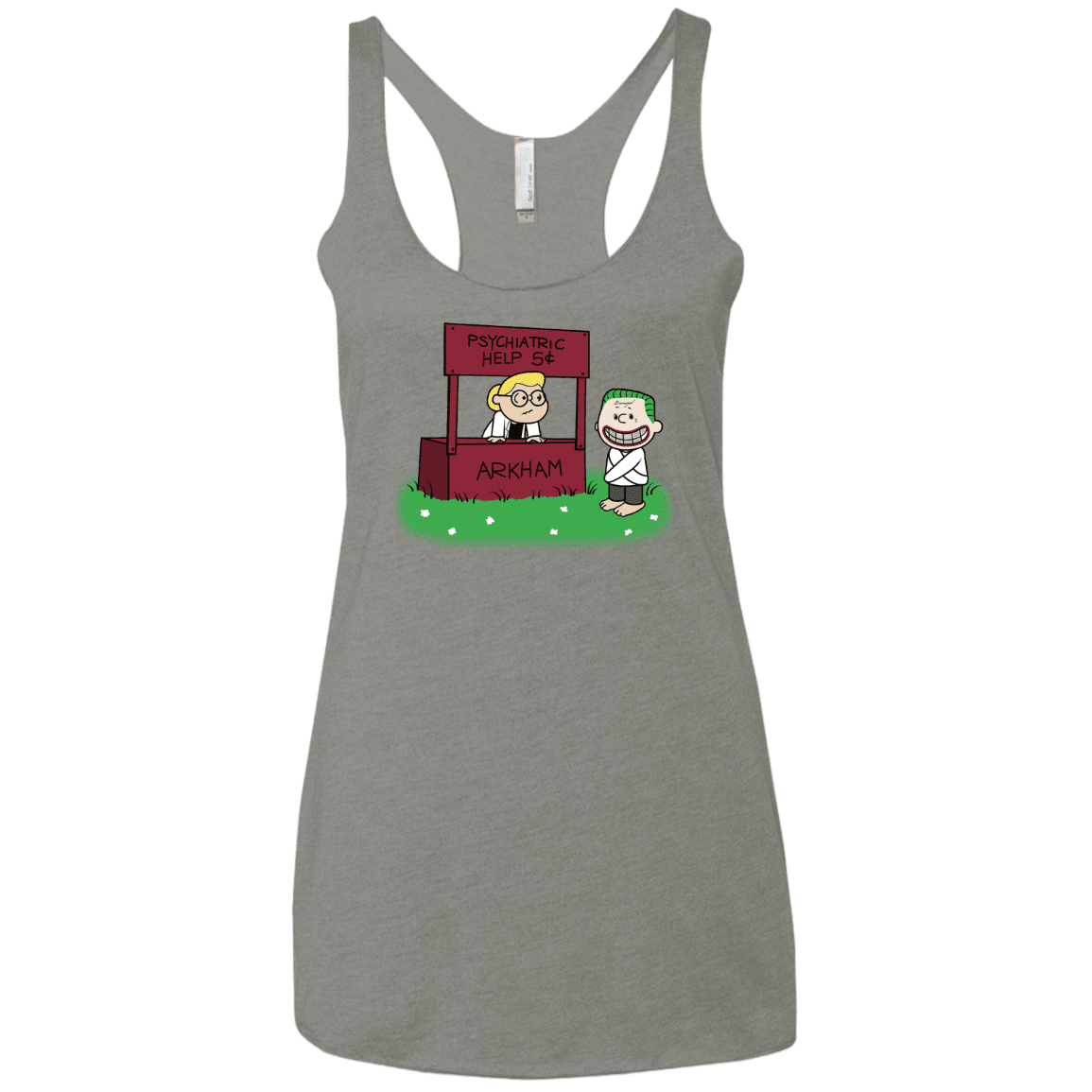 Arkham Help Women's Triblend Racerback Tank