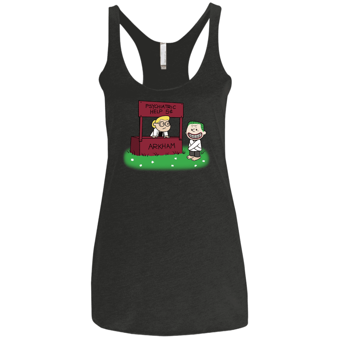 Arkham Help Women's Triblend Racerback Tank