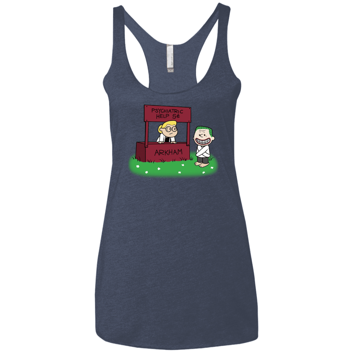 Arkham Help Women's Triblend Racerback Tank