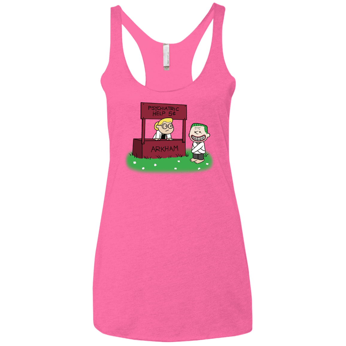 Arkham Help Women's Triblend Racerback Tank