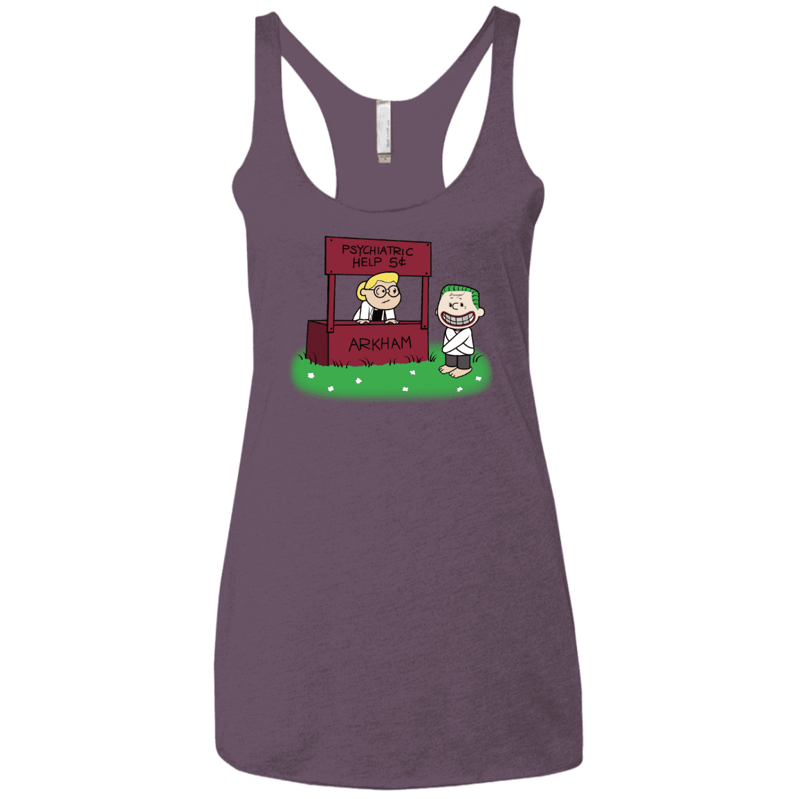 Arkham Help Women's Triblend Racerback Tank