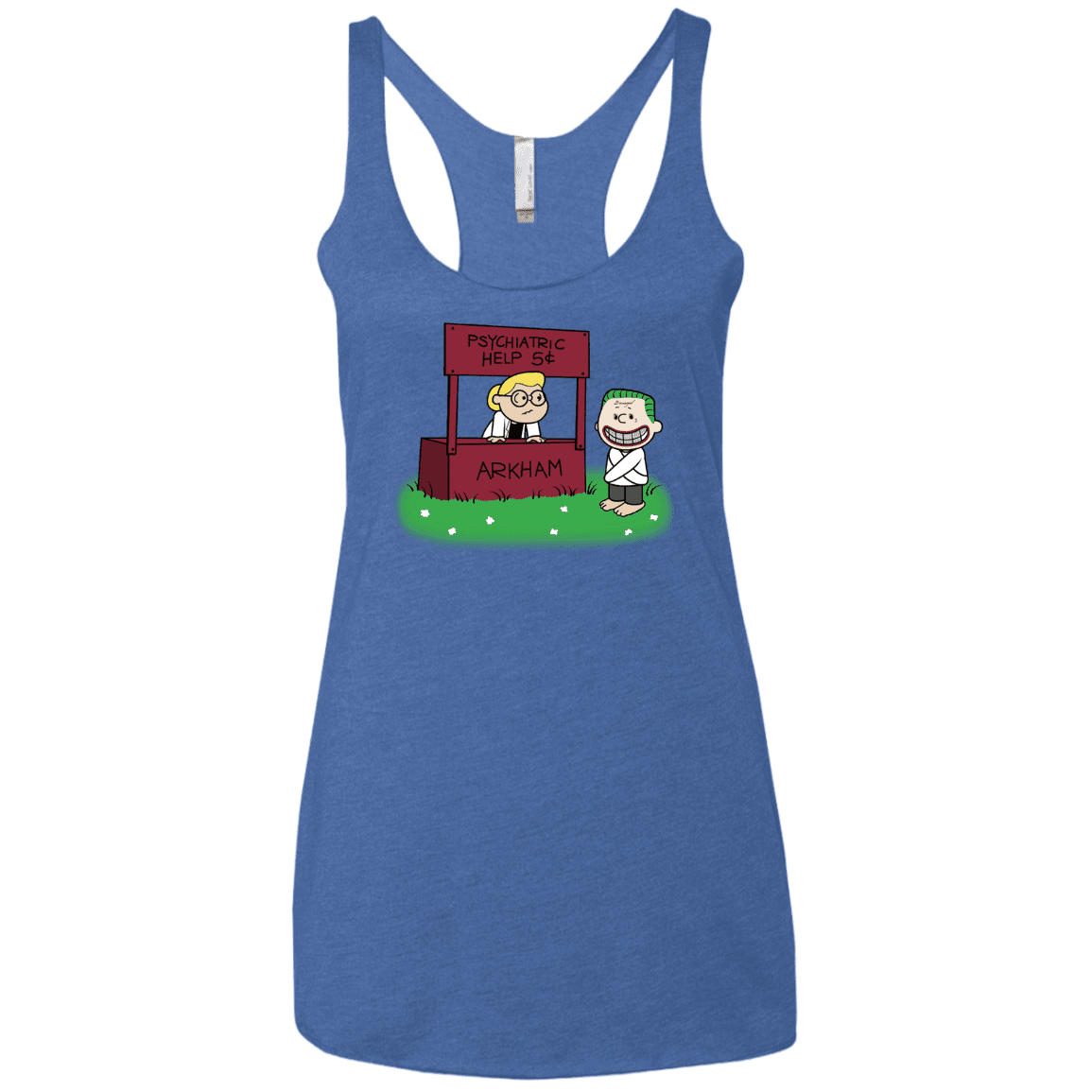 Arkham Help Women's Triblend Racerback Tank