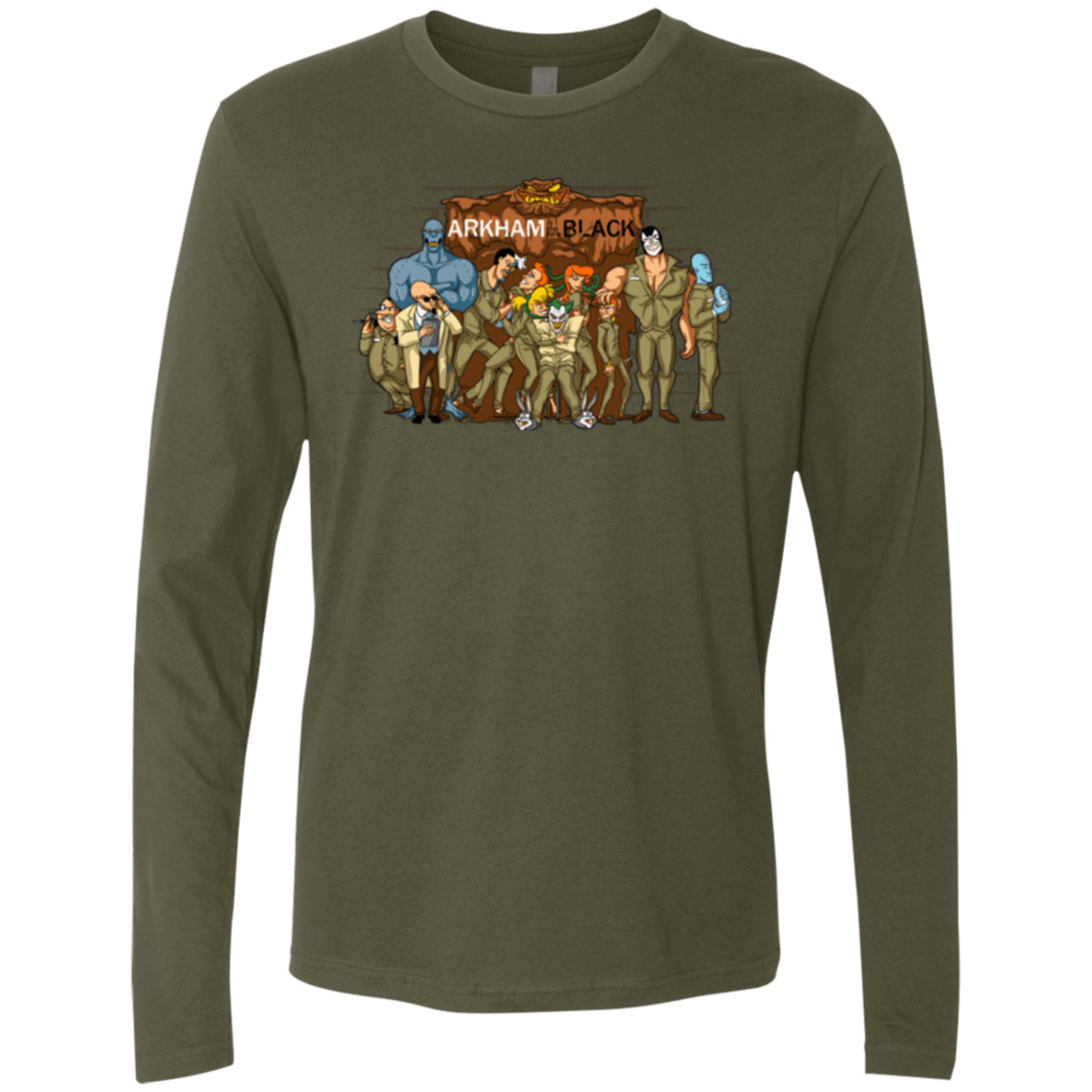 T-Shirts Military Green / Small ARKHAM is the new Black Men's Premium Long Sleeve