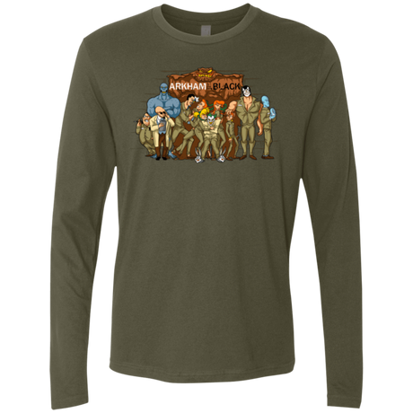 T-Shirts Military Green / Small ARKHAM is the new Black Men's Premium Long Sleeve