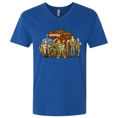 T-Shirts Royal / X-Small ARKHAM is the new Black Men's Premium V-Neck