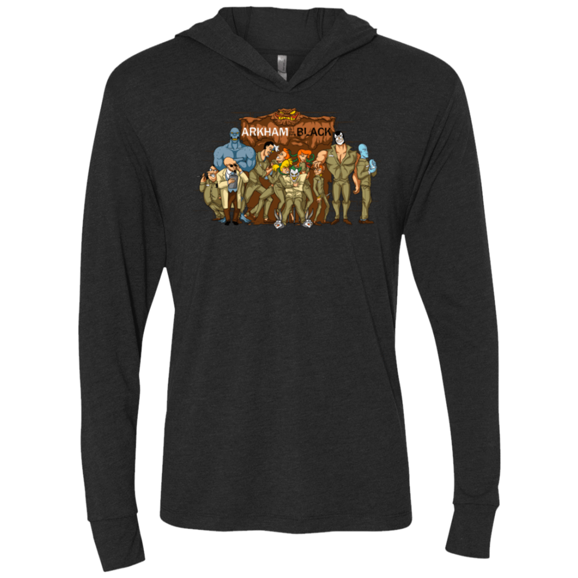 T-Shirts Vintage Black / X-Small ARKHAM is the new Black Triblend Long Sleeve Hoodie Tee