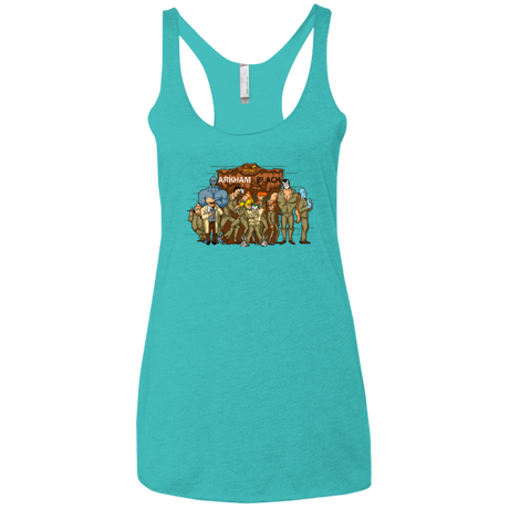 T-Shirts Tahiti Blue / X-Small ARKHAM is the new Black Women's Triblend Racerback Tank