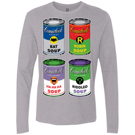 T-Shirts Heather Grey / Small Arkham Soup Men's Premium Long Sleeve