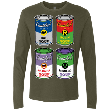 T-Shirts Military Green / Small Arkham Soup Men's Premium Long Sleeve