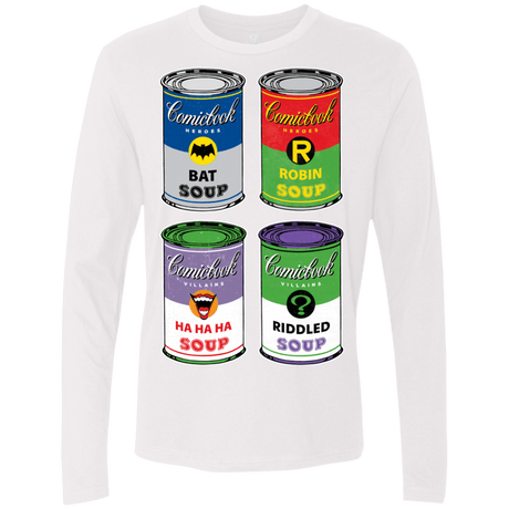 T-Shirts White / Small Arkham Soup Men's Premium Long Sleeve