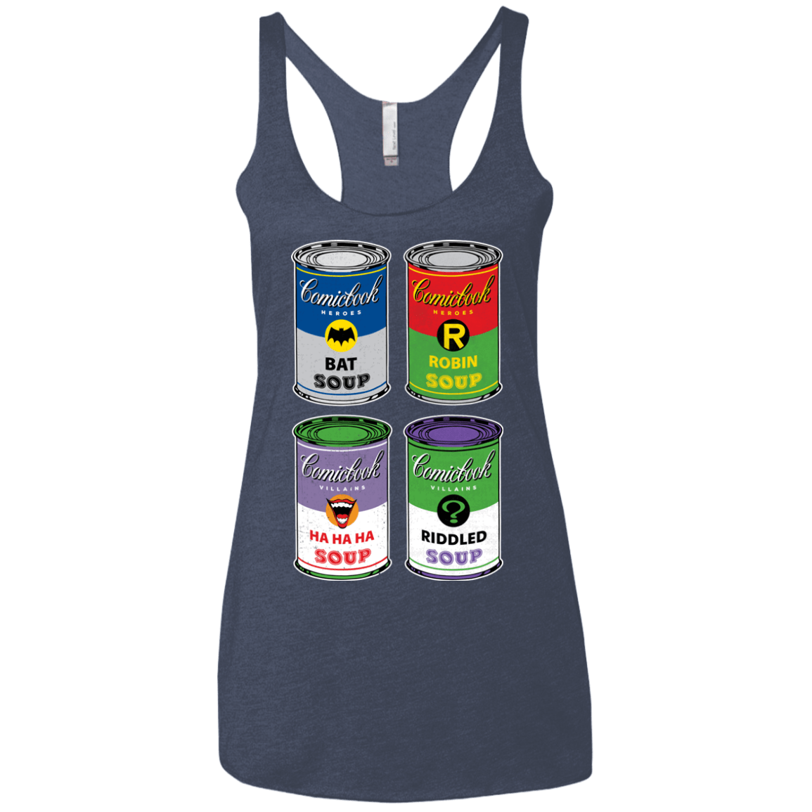 T-Shirts Vintage Navy / X-Small Arkham Soup Women's Triblend Racerback Tank
