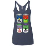 T-Shirts Vintage Navy / X-Small Arkham Soup Women's Triblend Racerback Tank