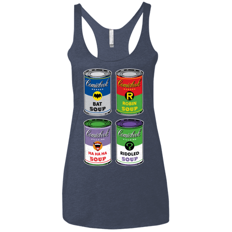 T-Shirts Vintage Navy / X-Small Arkham Soup Women's Triblend Racerback Tank