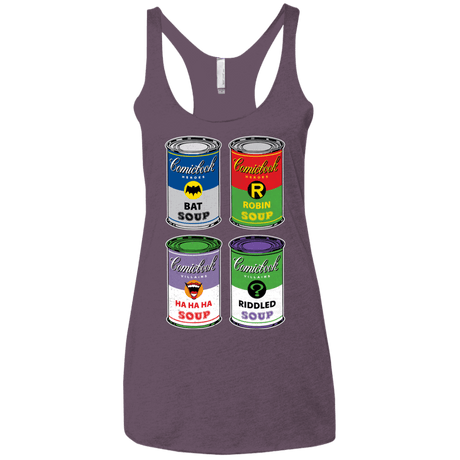 T-Shirts Vintage Purple / X-Small Arkham Soup Women's Triblend Racerback Tank