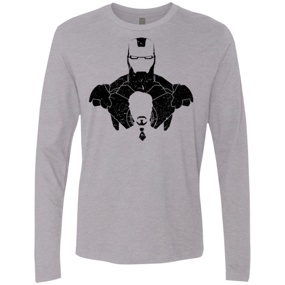 T-Shirts Heather Grey / Small ARMOR SHADOW Men's Premium Long Sleeve