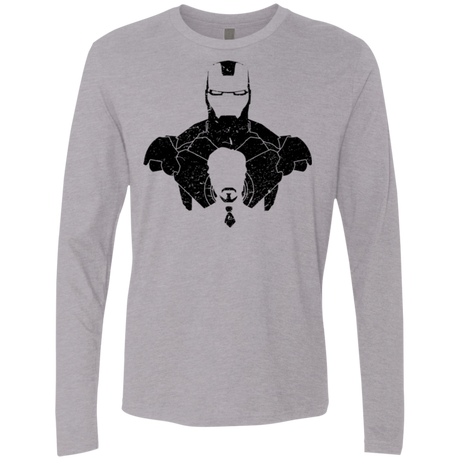 T-Shirts Heather Grey / Small ARMOR SHADOW Men's Premium Long Sleeve