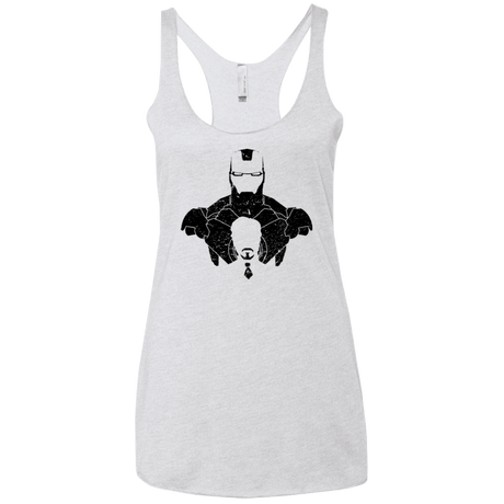 T-Shirts Heather White / X-Small ARMOR SHADOW Women's Triblend Racerback Tank